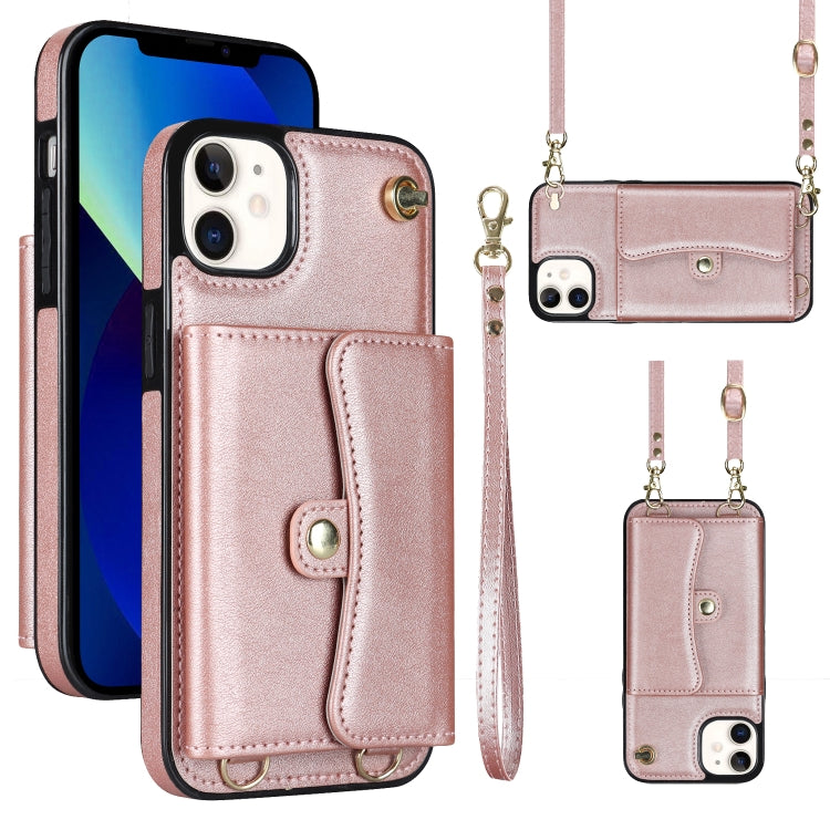 RFID Card Slot Phone Case with Long Lanyard, For iPhone 13 Pro Max, For iPhone 12, For iPhone 12 Pro, For iPhone 12 Pro Max