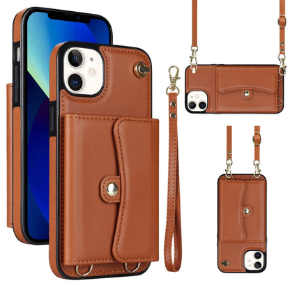RFID Card Slot Phone Case with Long Lanyard, For iPhone 13 Pro Max, For iPhone 12, For iPhone 12 Pro, For iPhone 12 Pro Max