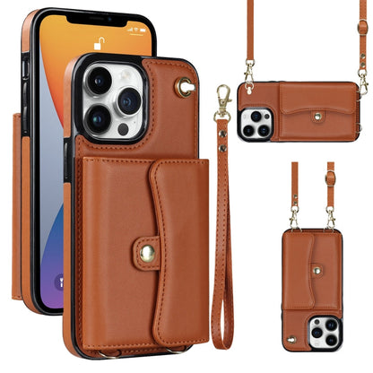 RFID Card Slot Phone Case with Long Lanyard, For iPhone 13 Pro Max, For iPhone 12, For iPhone 12 Pro, For iPhone 12 Pro Max
