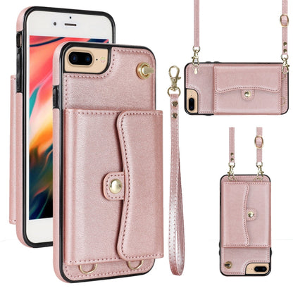 RFID Card Slot Phone Case with Long Lanyard, For iPhone XS Max, For iPhone 8 Plus / 7 Plus, For iPhone XR