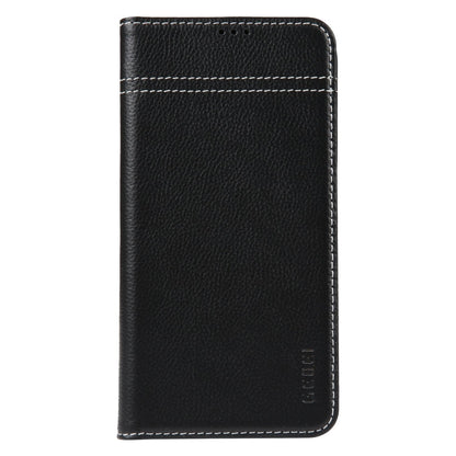 GEBEI Top-grain Horizontal Flip Leather Phone Case, For iPhone 14 Pro Max, For iPhone 14 Pro, For iPhone 14, For iPhone 14 Plus, For iPhone 13 Pro Max, For iPhone 13 Pro