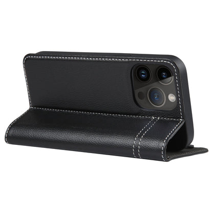 GEBEI Top-grain Horizontal Flip Leather Phone Case, For iPhone 14 Pro Max, For iPhone 14 Pro, For iPhone 14, For iPhone 14 Plus, For iPhone 13 Pro Max, For iPhone 13 Pro