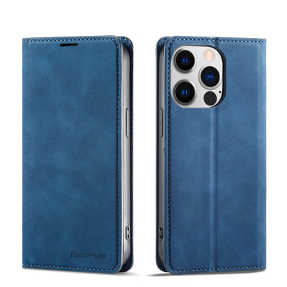Forwenw Dream Series Oil Edge Strong Magnetism Leather Phone Case, For iPhone 14 Pro Max