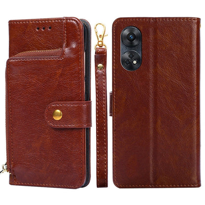 Zipper Bag Leather Phone Case, For Motorola Moto E13 4G, For OPPO A17k, For OPPO Reno8 T 4G, For Xiaomi Poco X5 Pro / Redmi Note 12 Pro Speed, For Honor X9a 5G