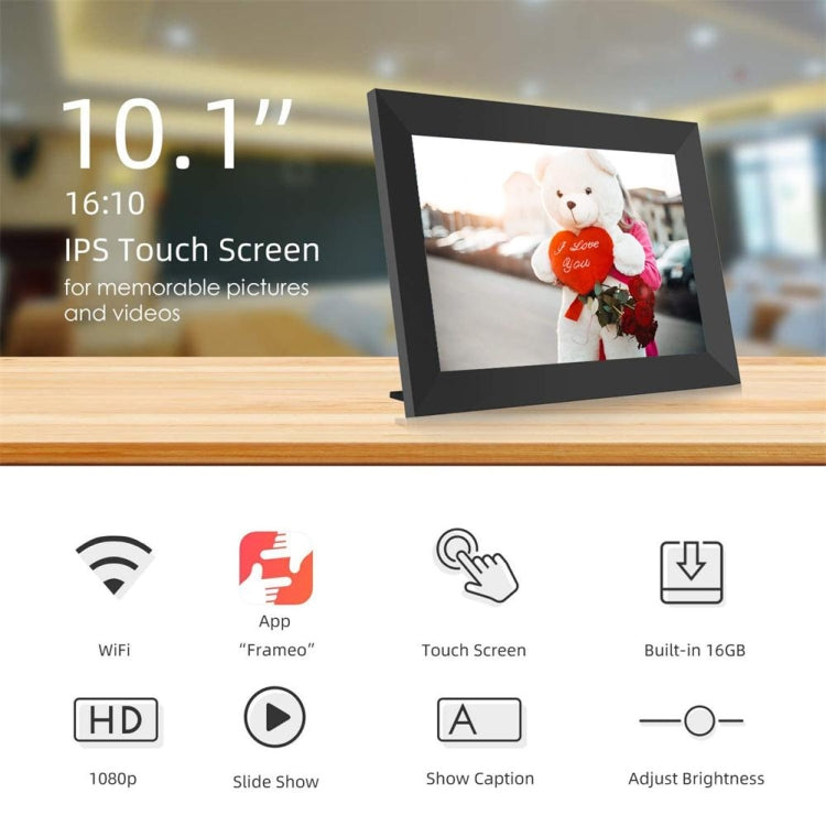 10.1 inch IPS Display WiFi Cloud Photo Frame, RK3126C Quad Core up to 1.5GHz, 1GB+16GB, AU Plug, US Plug, EU Plug, UK Plug