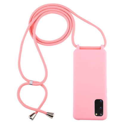 Candy Color TPU Protective Case with Lanyard, For Galaxy S20, For Galaxy S20+, For Galaxy S20 Ultra