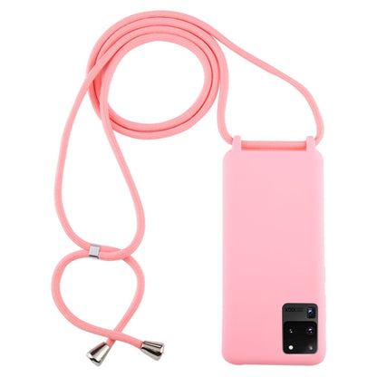 Candy Color TPU Protective Case with Lanyard, For Galaxy S20, For Galaxy S20+, For Galaxy S20 Ultra