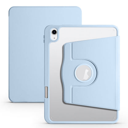 Acrylic 360 Degree Rotation Holder Tablet Leather Case, For iPad 10th Gen 10.9 2022, For iPad 10.2 2022 / 2021 / 2020 / 2019