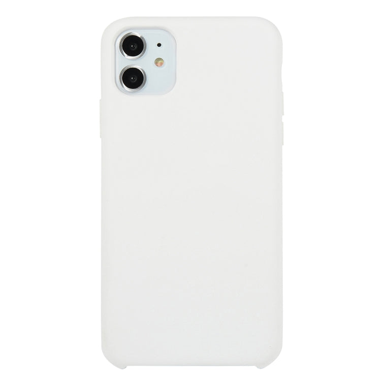 For iPhone 11 Solid Color Solid Silicone  Shockproof Case (Hibiscus Pink), For iPhone 11