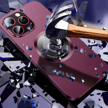 R-JUST RH05 Magnetic Leather Metal Phone Case, For iPhone 14 Pro, For iPhone 14 Pro Max, For iPhone 14 Plus, For iPhone 14