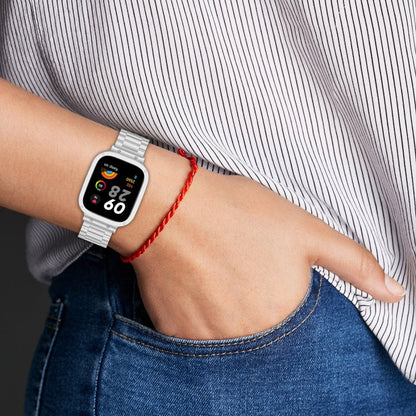 2 in 1 Three-bead Metal Watch Band with Watch Frame, For Xiaomi Redmi Watch 3 / Mi Watch Lite 3