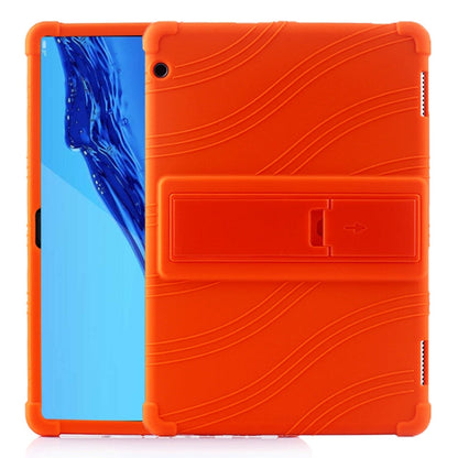 Tablet PC Silicone Protective Case with Invisible Bracket, For Huawei MediaPad T5, For Lenovo Tab E10, For iPad 6 (9.7 Universal)
