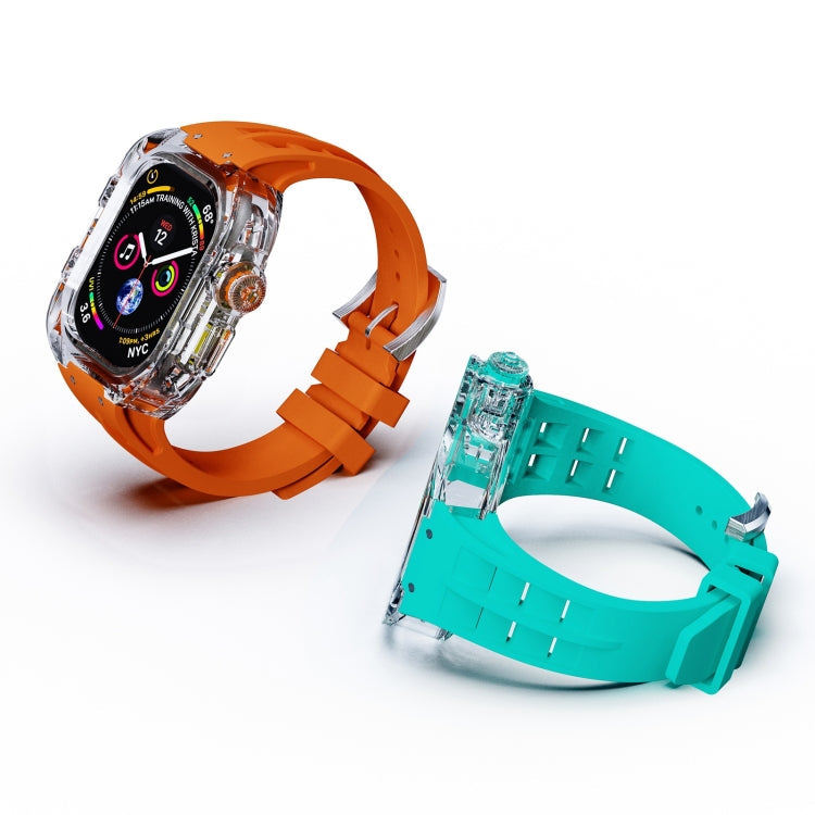 Fluorine Rubber Clear Armor Case Watch Band, For Apple Watch Ultra 3 / 2 / 1 49mm