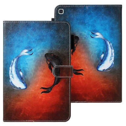 Cross Texture Painted Horizontal  Leather Case with Sleep / Wake-up Function & Card Slot & Holder & Wallet, For Galaxy Tab A 8.0 (2019) T290, For Galaxy Tab A 10.1 (2019) T510, For Galaxy Tab S5e T720, For iPad Air, For iPad 10.2                       ...