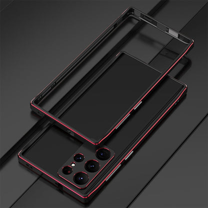 Aurora Series Lens Protector + Metal Frame Phone Case, For Samsung Galaxy S23 5G, For Samsung Galaxy S23+ 5G, For Samsung Galaxy S23 Ultra 5G
