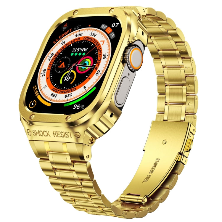 Metal Integrated Watch Protective Case, For Apple Watch Series SE 2025&6&SE&5&4 44mm, For Apple Watch Ultra 3 / 2 / 1 49mm, For Apple Watch Series 9 / 8 / 7 45mm