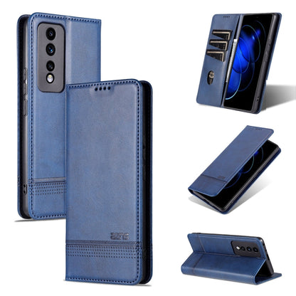 AZNS Magnetic Calf Texture Flip Leather Phone Case, For Honor 80 GT