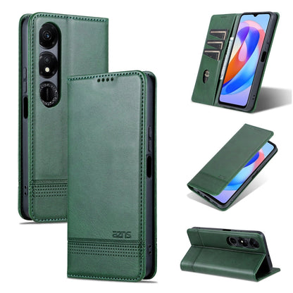 AZNS Magnetic Calf Texture Flip Leather Phone Case, For Honor X50i/90 Lite, For Honor Play 40, For Honor 90 Pro, For Honor 90