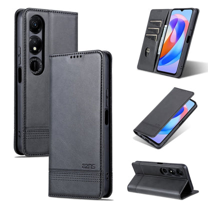 AZNS Magnetic Calf Texture Flip Leather Phone Case, For Honor X50i/90 Lite, For Honor Play 40, For Honor 90 Pro, For Honor 90