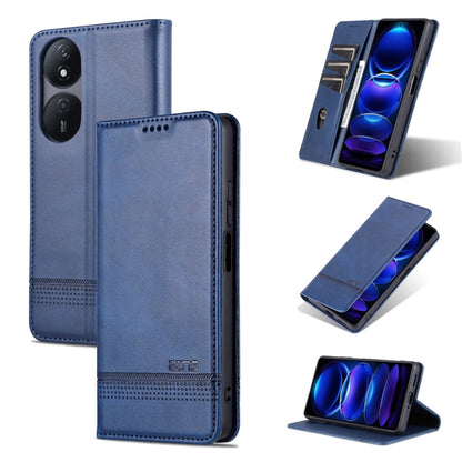 AZNS Magnetic Calf Texture Flip Leather Phone Case, For Honor Play 50 Plus, For Honor X50, For Honor X50i/90 Lite, For Honor Play 40