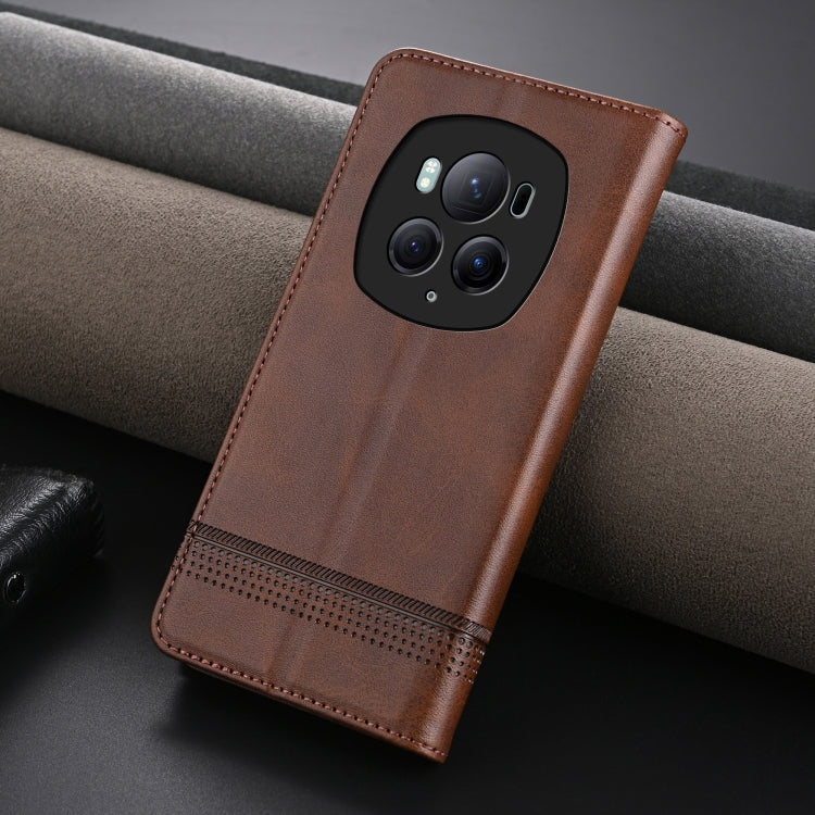 AZNS Magnetic Calf Texture Flip Leather Phone Case, For Honor Magic6 Pro, For Honor Magic6, For Honor 90 GT, For Honor Magic6 Lite 5G/X9b