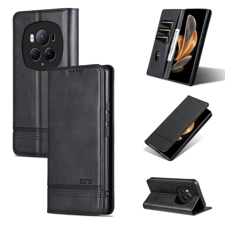 AZNS Magnetic Calf Texture Flip Leather Phone Case, For Honor Magic6 Pro, For Honor Magic6, For Honor 90 GT, For Honor Magic6 Lite 5G/X9b