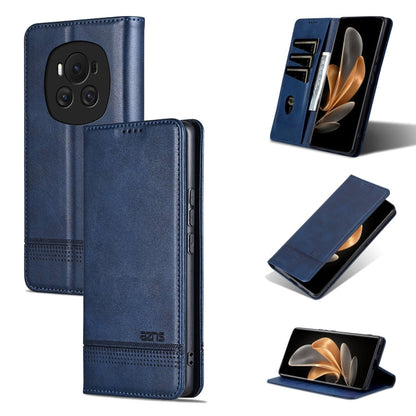 AZNS Magnetic Calf Texture Flip Leather Phone Case, For Honor Magic6 Pro, For Honor Magic6, For Honor 90 GT, For Honor Magic6 Lite 5G/X9b