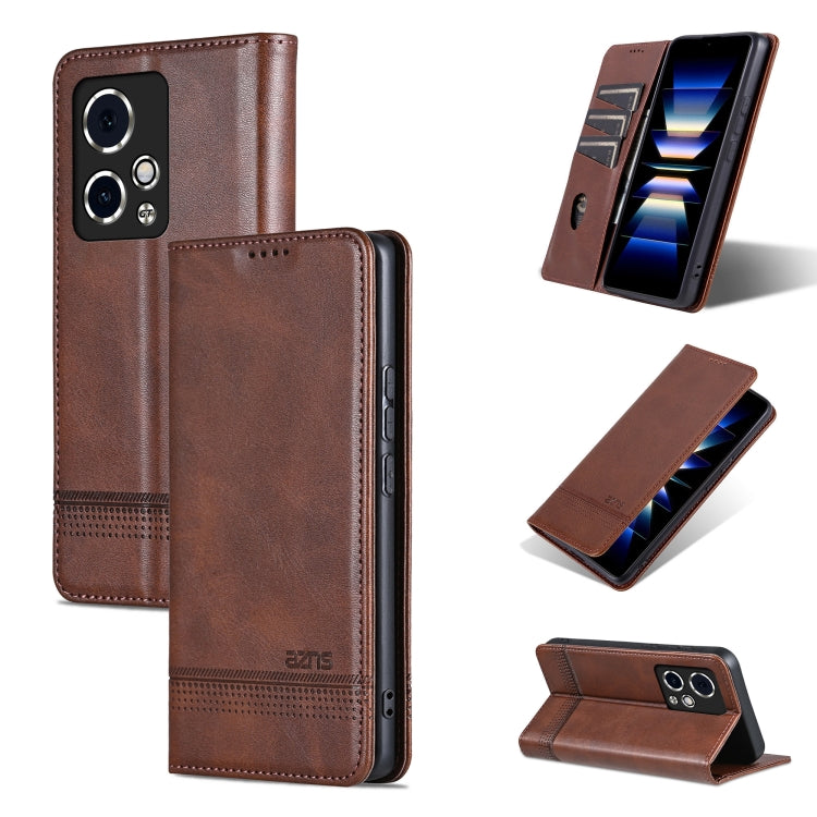 AZNS Magnetic Calf Texture Flip Leather Phone Case, For Honor Magic6 Pro, For Honor Magic6, For Honor 90 GT, For Honor Magic6 Lite 5G/X9b
