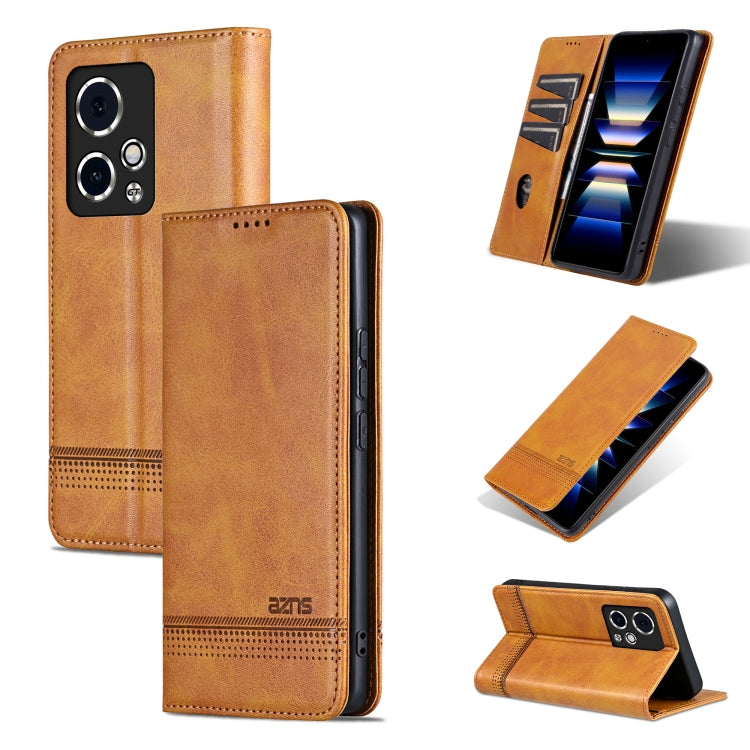 AZNS Magnetic Calf Texture Flip Leather Phone Case, For Honor Magic6 Pro, For Honor Magic6, For Honor 90 GT, For Honor Magic6 Lite 5G/X9b