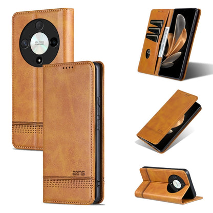 AZNS Magnetic Calf Texture Flip Leather Phone Case, For Honor Magic6 Pro, For Honor Magic6, For Honor 90 GT, For Honor Magic6 Lite 5G/X9b