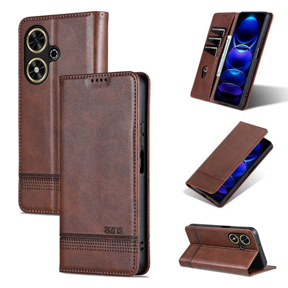 AZNS Magnetic Calf Texture Flip Leather Phone Case, For Honor 200, For Honor 200 Pro, For Honor Play 50/Play 50m 5G, For Honor 200 Lite Global