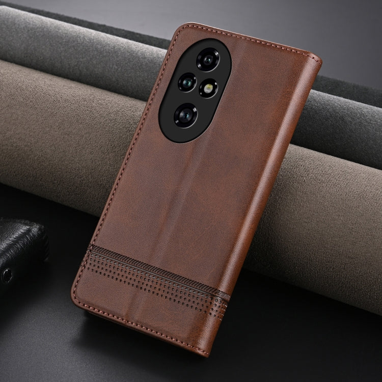 AZNS Magnetic Calf Texture Flip Leather Phone Case, For Honor 200, For Honor 200 Pro, For Honor Play 50/Play 50m 5G, For Honor 200 Lite Global