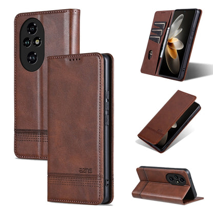 AZNS Magnetic Calf Texture Flip Leather Phone Case, For Honor 200, For Honor 200 Pro, For Honor Play 50/Play 50m 5G, For Honor 200 Lite Global