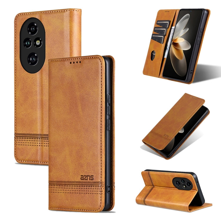 AZNS Magnetic Calf Texture Flip Leather Phone Case, For Honor 200, For Honor 200 Pro, For Honor Play 50/Play 50m 5G, For Honor 200 Lite Global