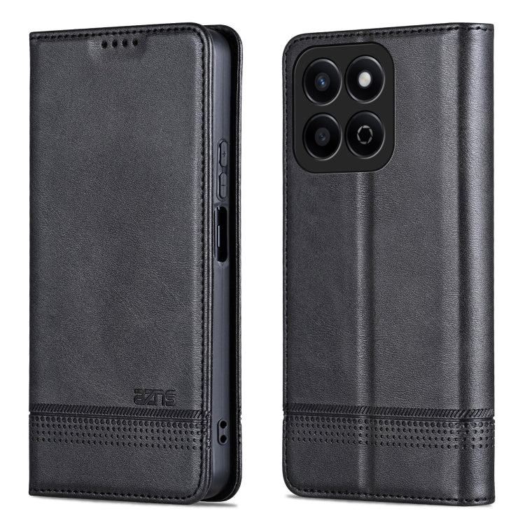 AZNS Magnetic Calf Texture Flip Leather Phone Case, For Honor X60, For Honor X60i, For Honor Play 60 Plus, For Honor X6b