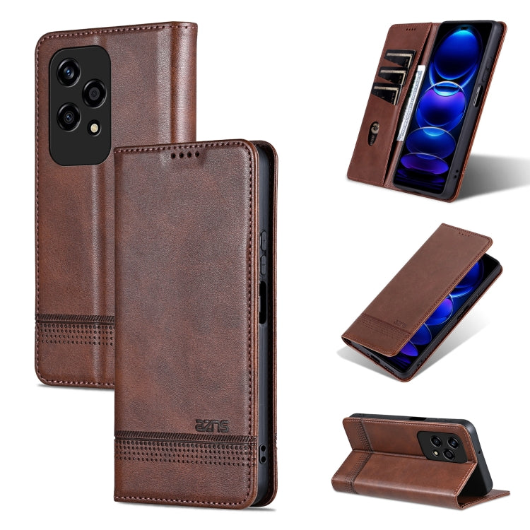 AZNS Magnetic Calf Texture Flip Leather Phone Case, For Honor 200, For Honor 200 Pro, For Honor Play 50/Play 50m 5G, For Honor 200 Lite Global