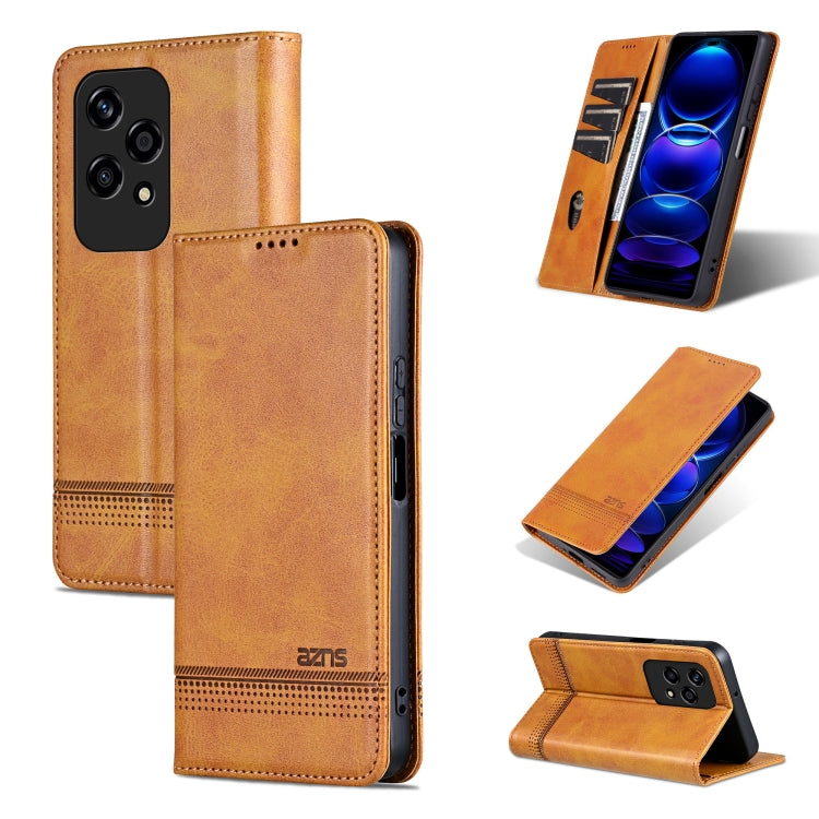 AZNS Magnetic Calf Texture Flip Leather Phone Case, For Honor 200, For Honor 200 Pro, For Honor Play 50/Play 50m 5G, For Honor 200 Lite Global