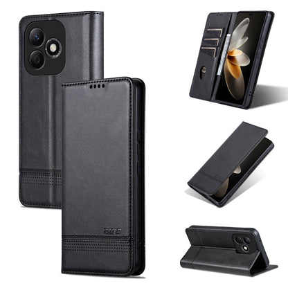 AZNS Magnetic Calf Texture Flip Leather Phone Case, For Honor X60, For Honor X60i, For Honor Play 60 Plus, For Honor X6b