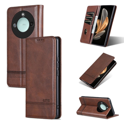 AZNS Magnetic Calf Texture Flip Leather Phone Case, For Honor X60, For Honor X60i, For Honor Play 60 Plus, For Honor X6b
