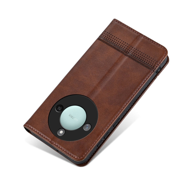 AZNS Magnetic Calf Texture Flip Leather Phone Case, For Honor X60, For Honor X60i, For Honor Play 60 Plus, For Honor X6b