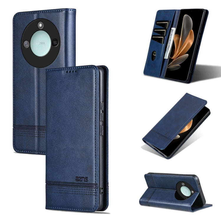 AZNS Magnetic Calf Texture Flip Leather Phone Case, For Honor X60, For Honor X60i, For Honor Play 60 Plus, For Honor X6b