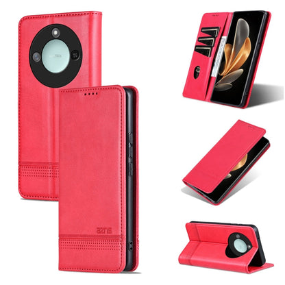 AZNS Magnetic Calf Texture Flip Leather Phone Case, For Honor X60, For Honor X60i, For Honor Play 60 Plus, For Honor X6b