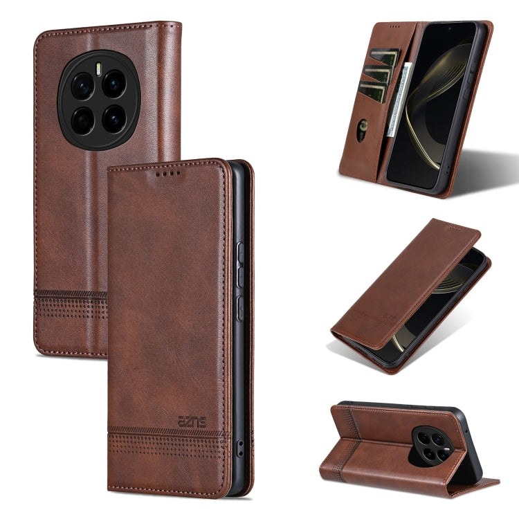 AZNS Magnetic Calf Texture Flip Leather Phone Case, For Honor 300, For Honor Magic7 Pro, For Honor Magic7, For Honor X60 Pro