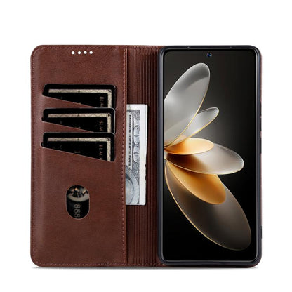 AZNS Magnetic Calf Texture Flip Leather Phone Case, For Honor 300, For Honor Magic7 Pro, For Honor Magic7, For Honor X60 Pro