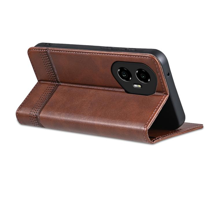 AZNS Magnetic Calf Texture Flip Leather Phone Case, For Honor 300, For Honor Magic7 Pro, For Honor Magic7, For Honor X60 Pro