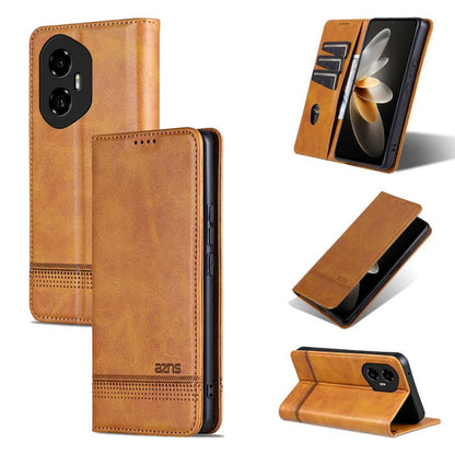 AZNS Magnetic Calf Texture Flip Leather Phone Case, For Honor 300, For Honor Magic7 Pro, For Honor Magic7, For Honor X60 Pro