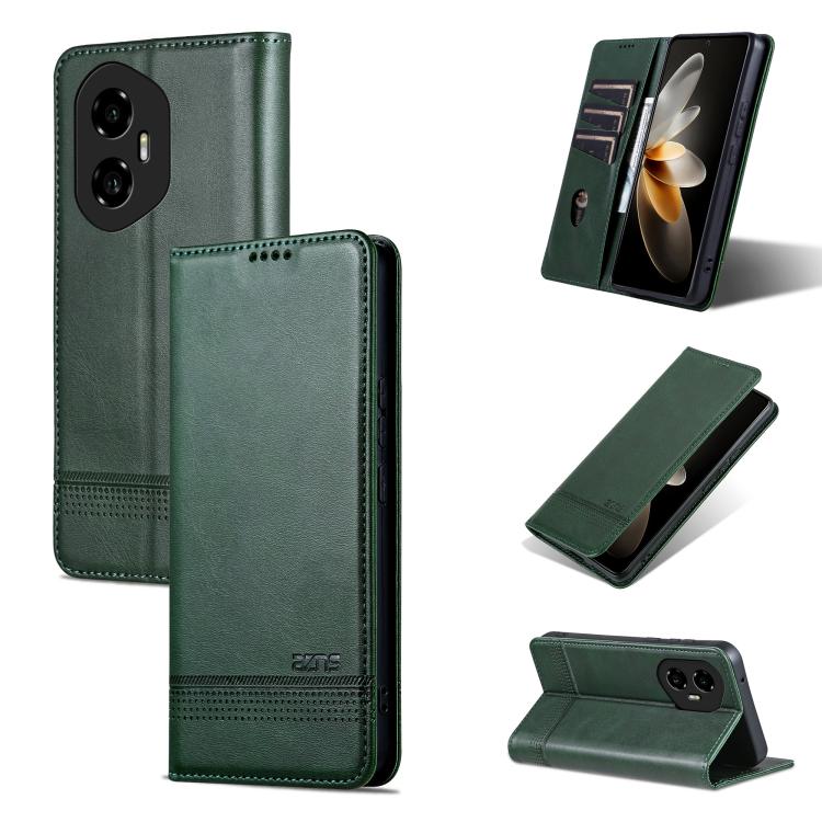 AZNS Magnetic Calf Texture Flip Leather Phone Case, For Honor 300, For Honor Magic7 Pro, For Honor Magic7, For Honor X60 Pro