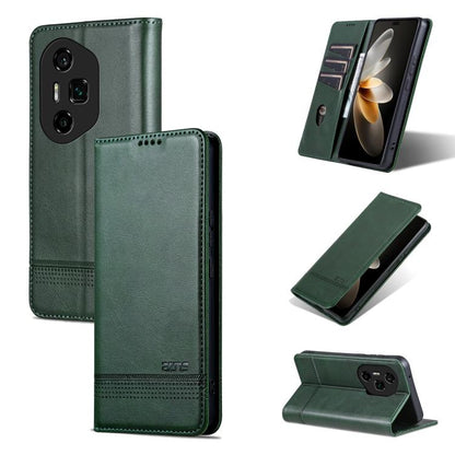 AZNS Magnetic Calf Texture Flip Leather Phone Case, For Honor Play 60, For Honor 400 Global 156.5mm, For Honor 300 Ultra, For Honor 300 Pro