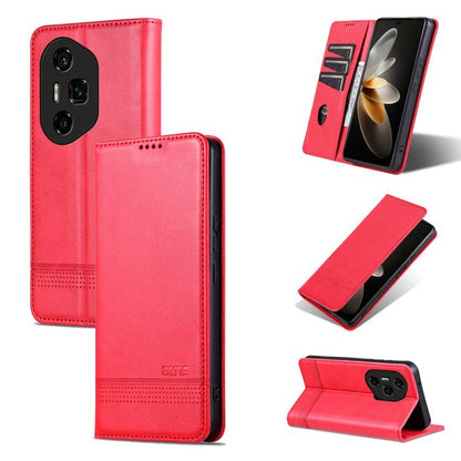 AZNS Magnetic Calf Texture Flip Leather Phone Case, For Honor Play 60, For Honor 400 Global 156.5mm, For Honor 300 Ultra, For Honor 300 Pro