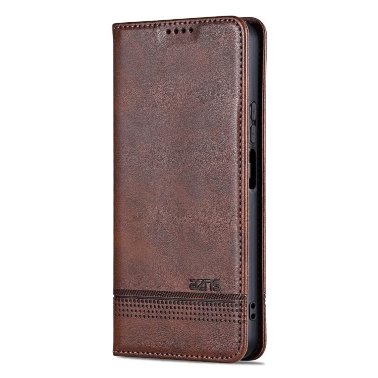 AZNS Magnetic Calf Texture Flip Leather Phone Case, For Honor Play 60, For Honor 400 Global 156.5mm, For Honor 300 Ultra, For Honor 300 Pro